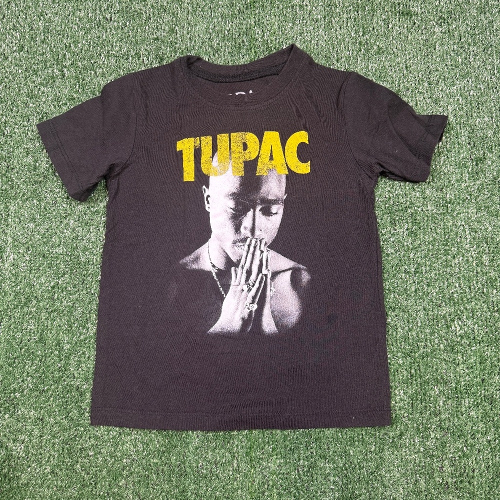 Tupac Graphic T Shirt Toddler Size 5T Black Bravado Short Sleeve BOYS YOUTH